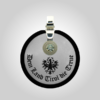 Formschmuck-Kette mit Silberanhänger rund Motiv Land Tirol Adler