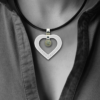 FORMschmuck-Kette mit Silberanhänger Damen Herz mit Zirkonia